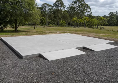 Shed and small slabs